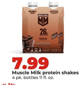 Muscle Milk protein shakes