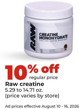 Raw creatine