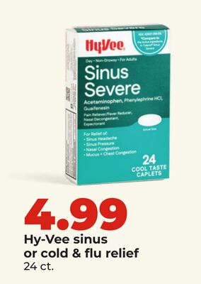 Hy-Vee sinus or cold & flu relief