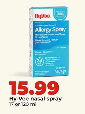 Hy-Vee nasal spray