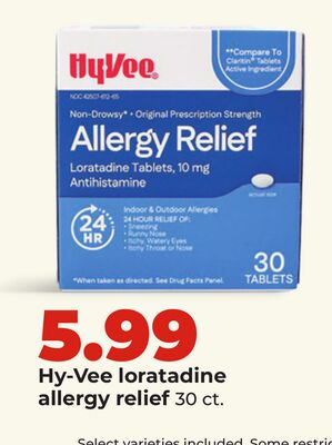 Hy-Vee loratadine allergy relief