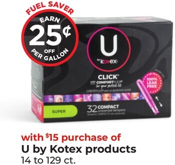U by Kotex products