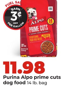 Purina Alpo prime cuts dog food