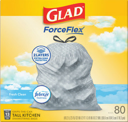 Glad trash bags