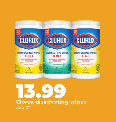 Clorox disinfecting wipes
