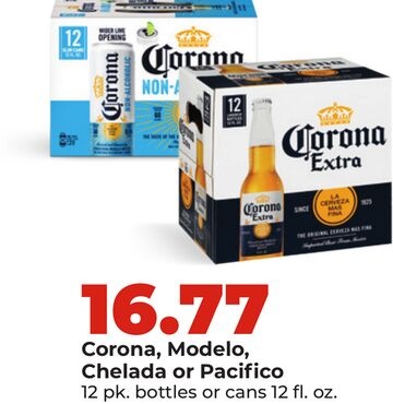 Corona, Modelo, Chelada or Pacifico