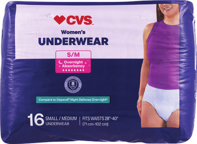 ALL CVS Brand adult care underwear