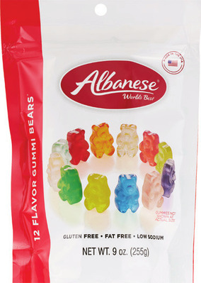 Airheads, Albanese, Amos, Spangler, Sour Punch, Hi-Chew 2.01-9 oz or Wiley Wallaby candy 7.05 oz