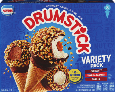 Häagen-Dazs bars 6 ct., Nestlé Drumstick 8 ct., Oreo or Toll House mini 12 c