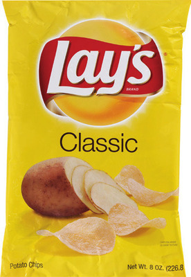 Doritos 9.25-10.7 oz, Lay's chips 4.75-8 oz, Tostitos 9-13 oz, Smartfood 5-8.5 oz or Simply snacks 5-8.5 oz (excludes Baked and Kettle chips)