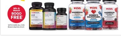 ALL CVS Brand vitamins A to Z.