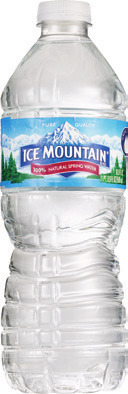 Natural spring water 24-28 pk., 16.9 oz bottles.
