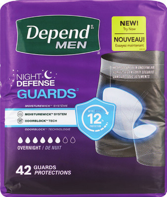 Depend underwear, guards or shields