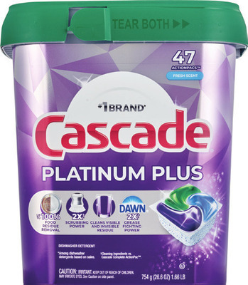 Cascade Platinum plus pacs 47 ct. or Complete 78 ct.