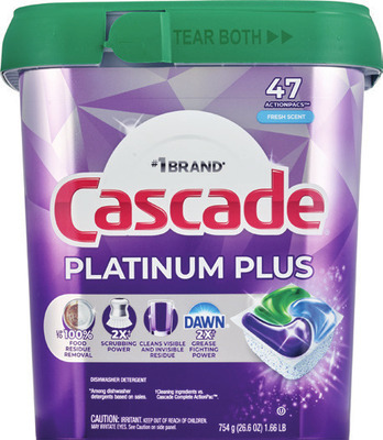 Cascade Platinum plus pacs 47 ct. or Complete 78 ct.