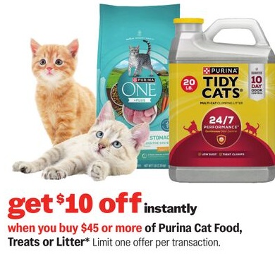 Purina Cat Food, Treats or Litter*
