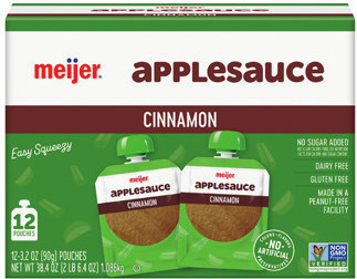 Meijer Applesauce Pouches