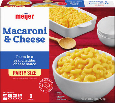 Meijer Frozen Party Size Mac & Cheese 80 oz. or Lasagna 90 oz.