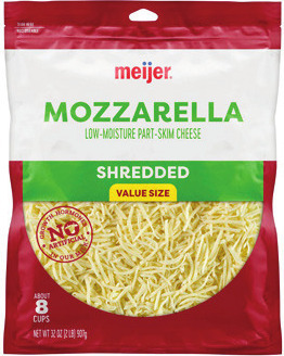 Meijer Shredded or Chunk Cheese
