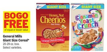 General Mills Giant Size Cereal*