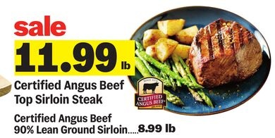 Certified Angus Beef Top Sirloin Steak