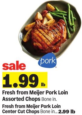 Fresh from Meijer Pork Loin Assorted Chops
