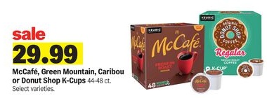 McCafé, Green Mountain, Caribou or Donut Shop K-Cups