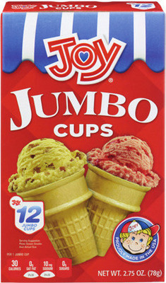 Joy Ice Cream Cones or Cups*