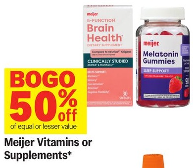 Meijer Vitamins or Supplements*