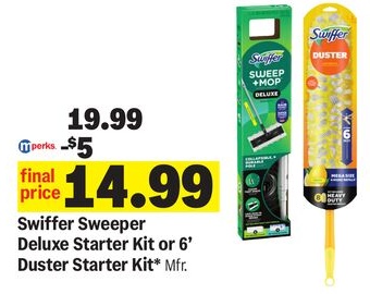 Swiffer Sweeper Deluxe Starter Kit or 6' Duster Starter Kit*