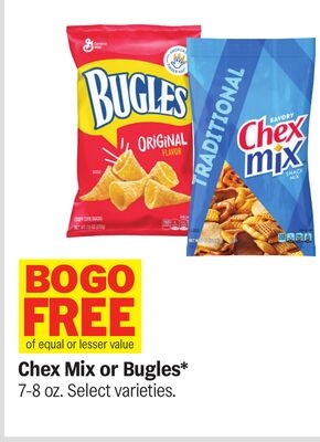 Chex Mix or Bugles*