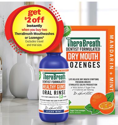 TheraBreath Mouthwashes or Lozenges*