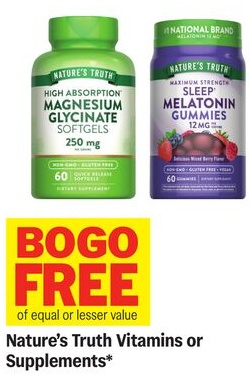 Nature's Truth Vitamins or Supplements*