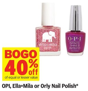 OPI, Ella+Mila or Orly Nail Polish*