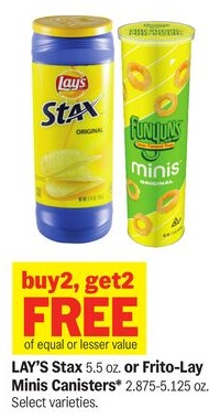 LAY'S Stax or Frito-Lay Minis Canisters*