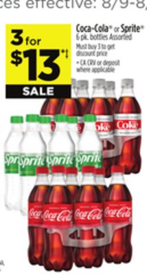 Coca-Cola® or Sprite®