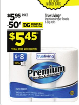 True Living® Premium Paper Towels