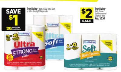 True Living® Bath Tissue