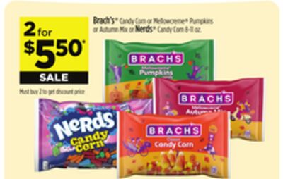 Brach's® Candy Corn or Mellowcreme® Pumpkins or Autumn Mix or Nerds® Candy Corn