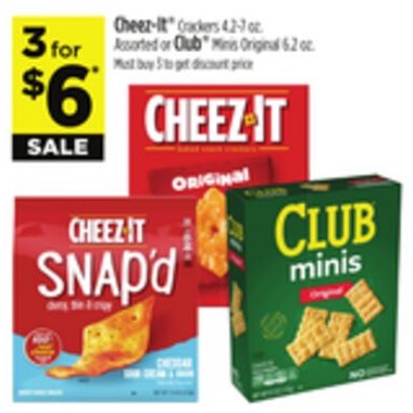 Cheez-It® Crackers or Club® Minis Original