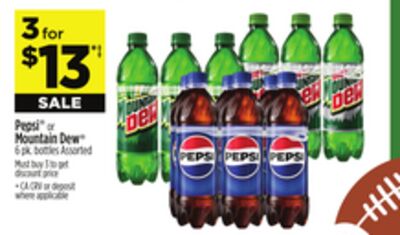 Pepsi® or Mountain Dew®