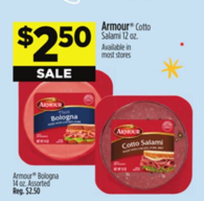 Armour® Bologna, Armour® Cotto Salami
