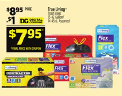 True Living® Trash Bags
