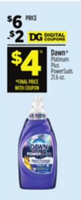 Dawn® Platinum Plus PowerSuds