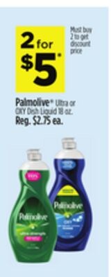 Palmolive® Ultra or OXY Dish Liquid