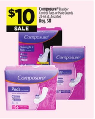Composure™ Bladder Control Pads or Male Guards