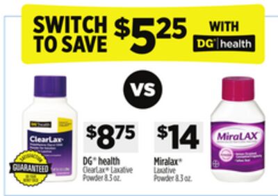 DG® health ClearLax® Laxative Powder