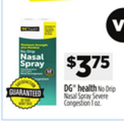 DG™ health No Drip Nasal Spray Severe Congestion