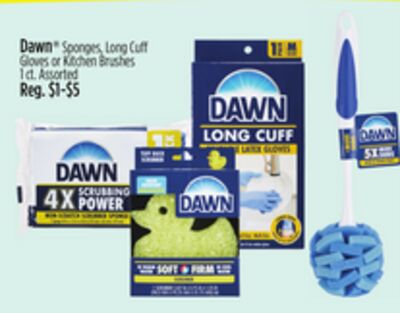 Dawn® Sponges, Long Cuff Gloves or Kitchen Brushes