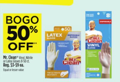 Mr. Clean® Vinyl, Nitrile or Latex Gloves